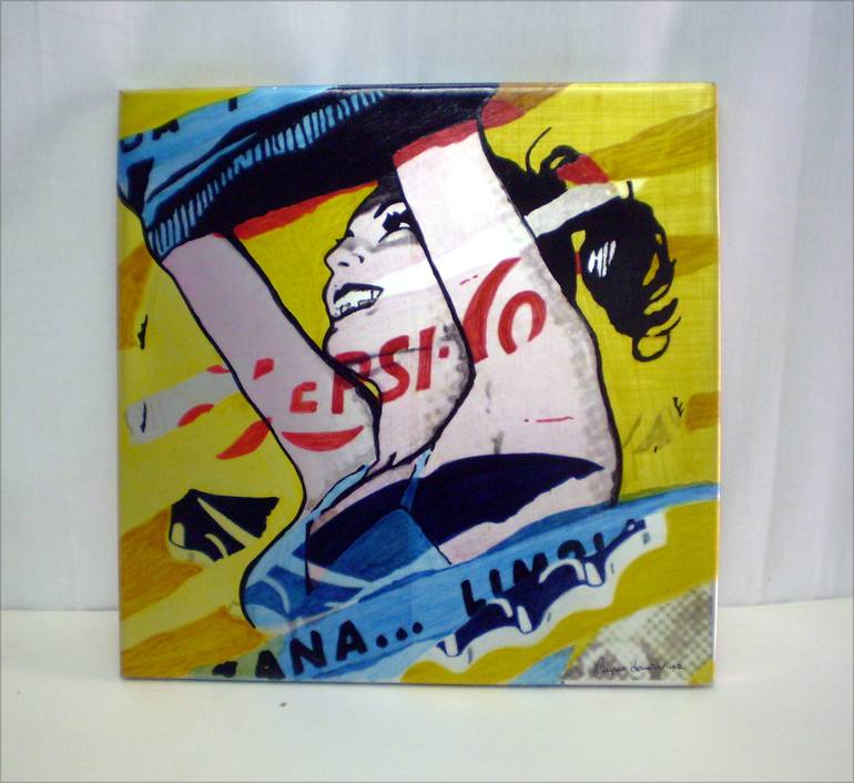 Original Popular culture Painting by TRAFIC D'ART