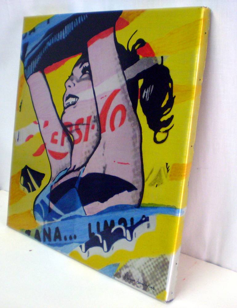 Original Pop Art Popular culture Painting by TRAFIC D'ART