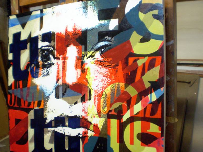 Original Pop Art Pop Culture/Celebrity Painting by Trafic D'Art