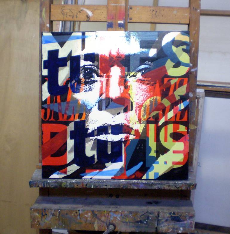 Original Pop Art Pop Culture/Celebrity Painting by Trafic D'Art
