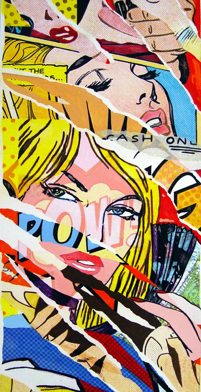 Original Pop Art Popular culture Painting by TRAFIC D'ART