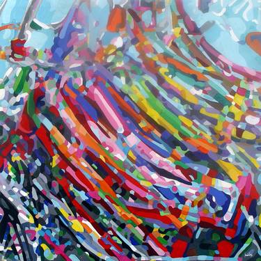 Original Impressionism Abstract Paintings by TRAFIC D'ART
