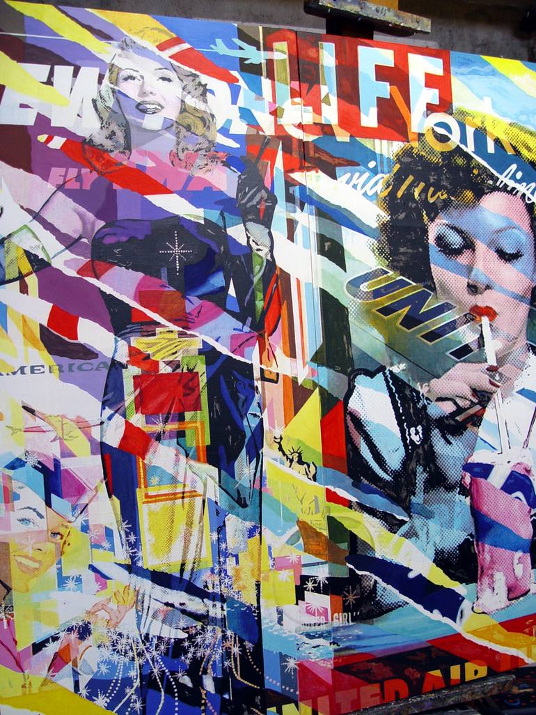 Original Pop Art Pop Culture/Celebrity Painting by Trafic D'Art