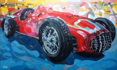 Original Impressionism Automobile Paintings by TRAFIC D'ART