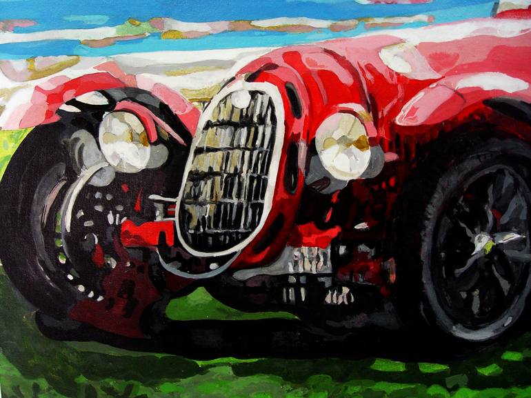 Original Pop Art Automobile Painting by TRAFIC D'ART