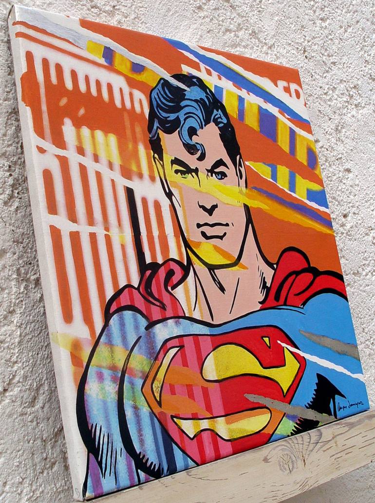 Original Pop Art Comics Painting by TRAFIC D'ART