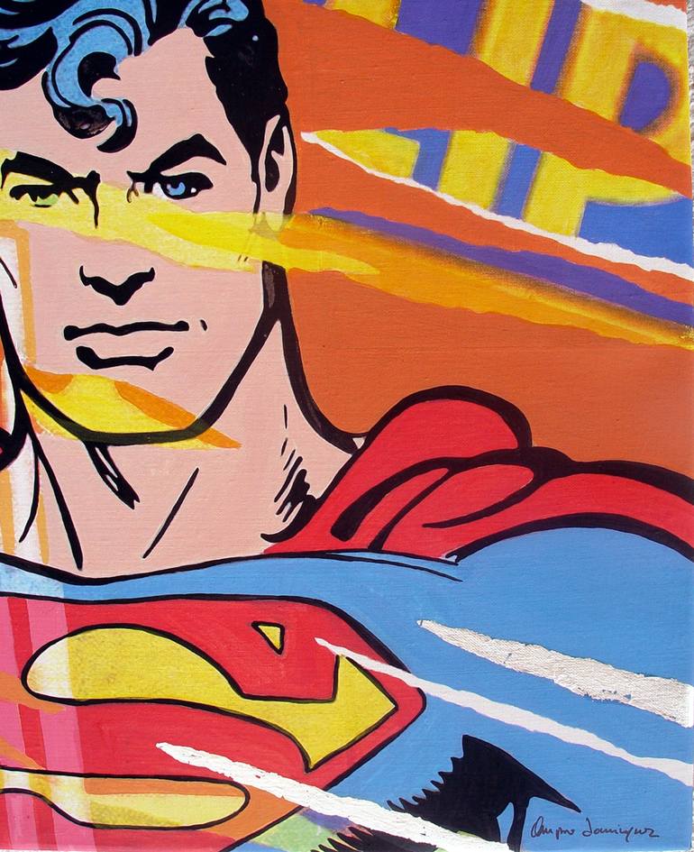 Original Pop Art Comics Painting by Trafic D'Art