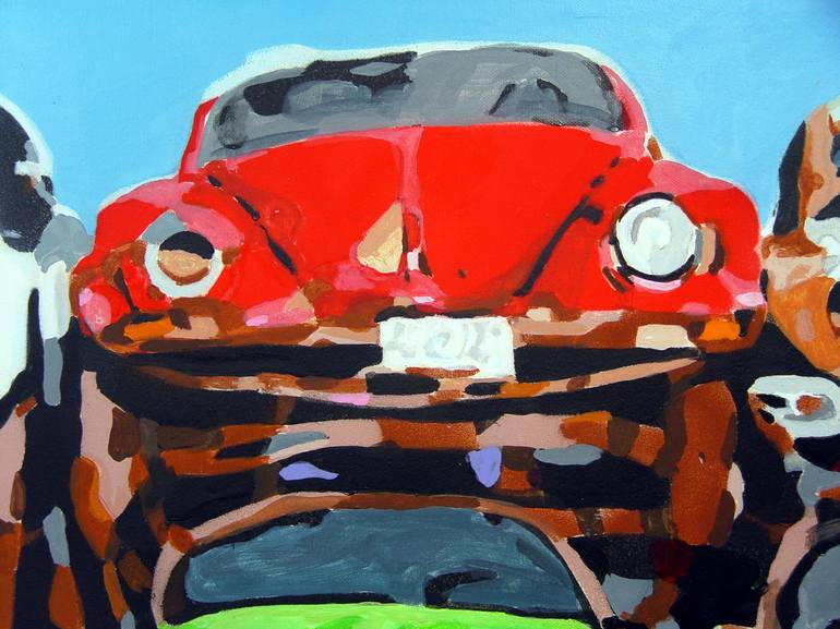 Original Figurative Car Painting by TRAFIC D'ART