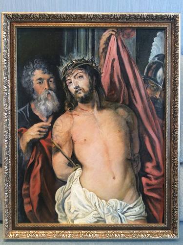 Painting reproduction "Christ with the Crown of Thorns" (Peter Paul Rubens) thumb