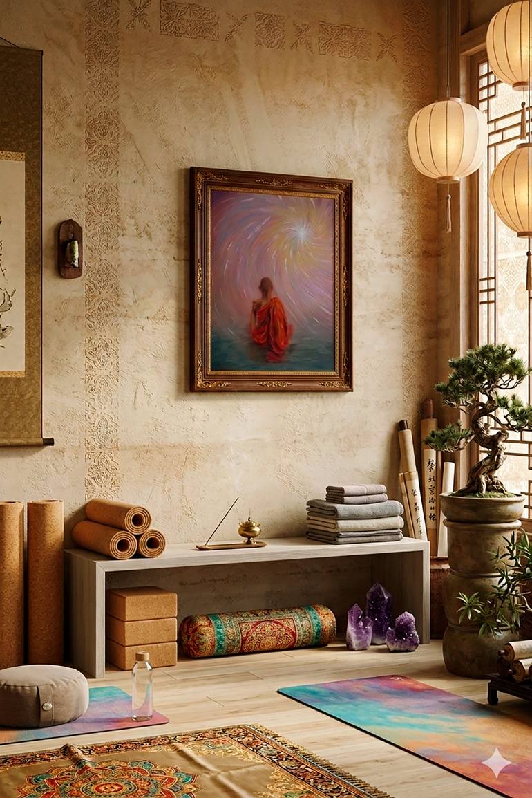 Original Portraiture Religion Painting by Irene  Maslianaya