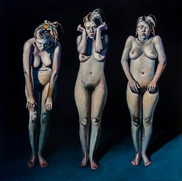Original Figurative Nude Paintings by Jan Esmann