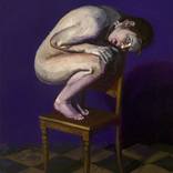 Line on a chair by Jan Esmann