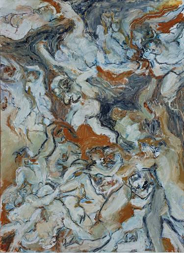 Original Abstract Expressionism Classical Mythology Paintings by Alicia Amador