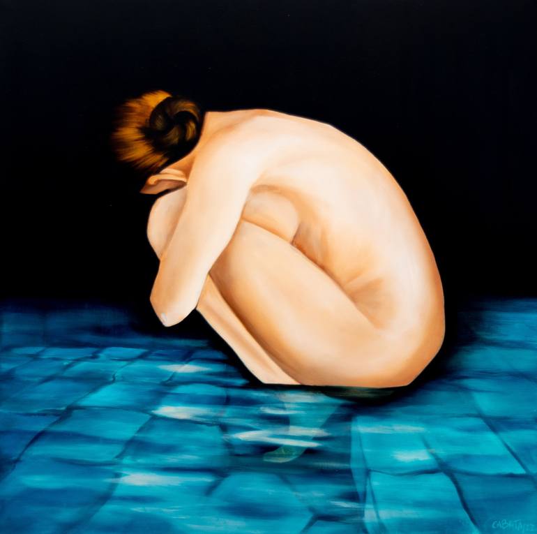 Original Figurative Nude Painting by Cristina Cabrita