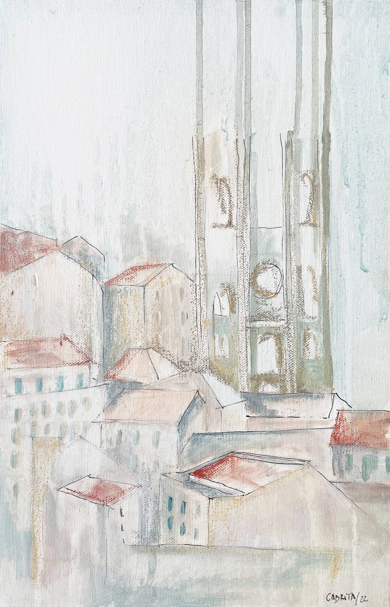 Original Contemporary Architecture Painting by Cristina Cabrita