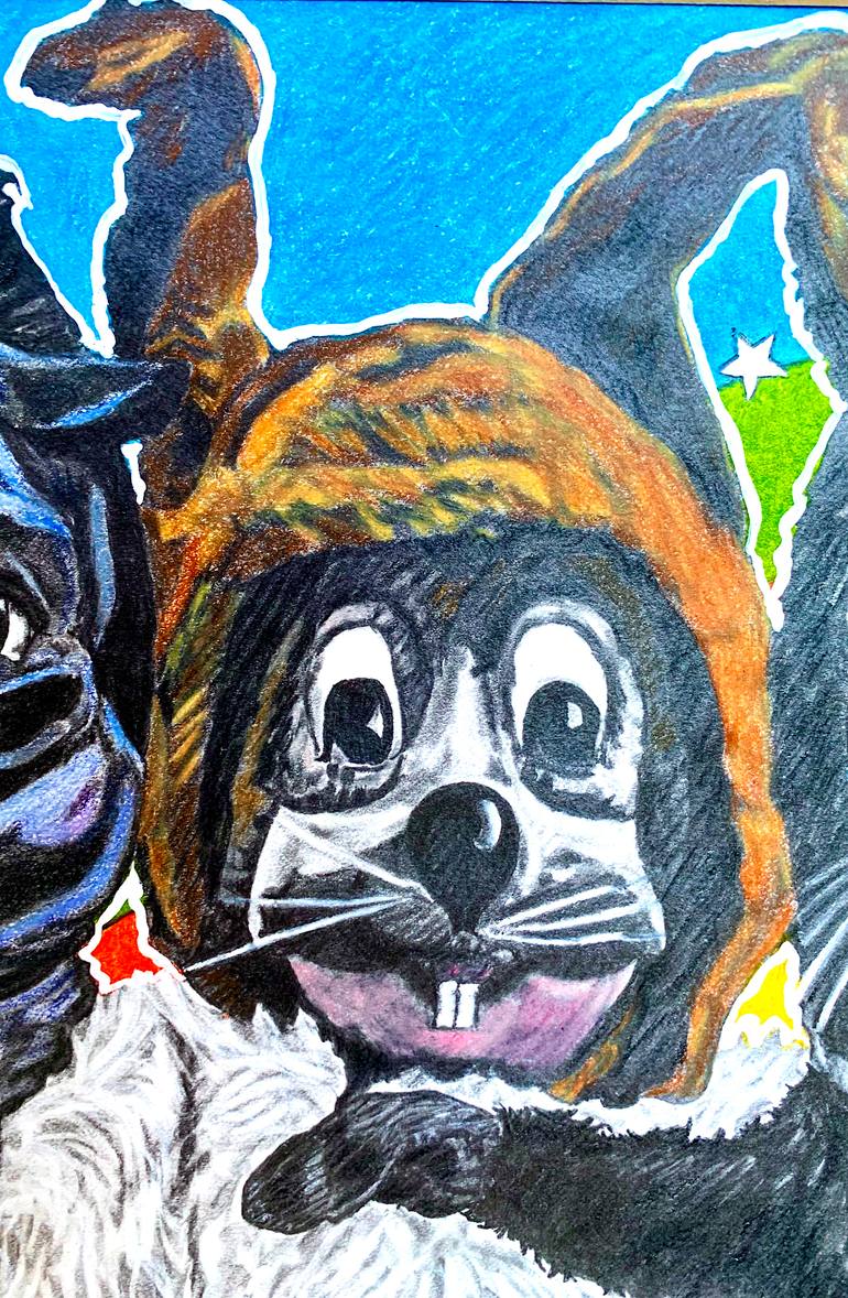 Original Pop Art Music Drawing by Sara Gauthier