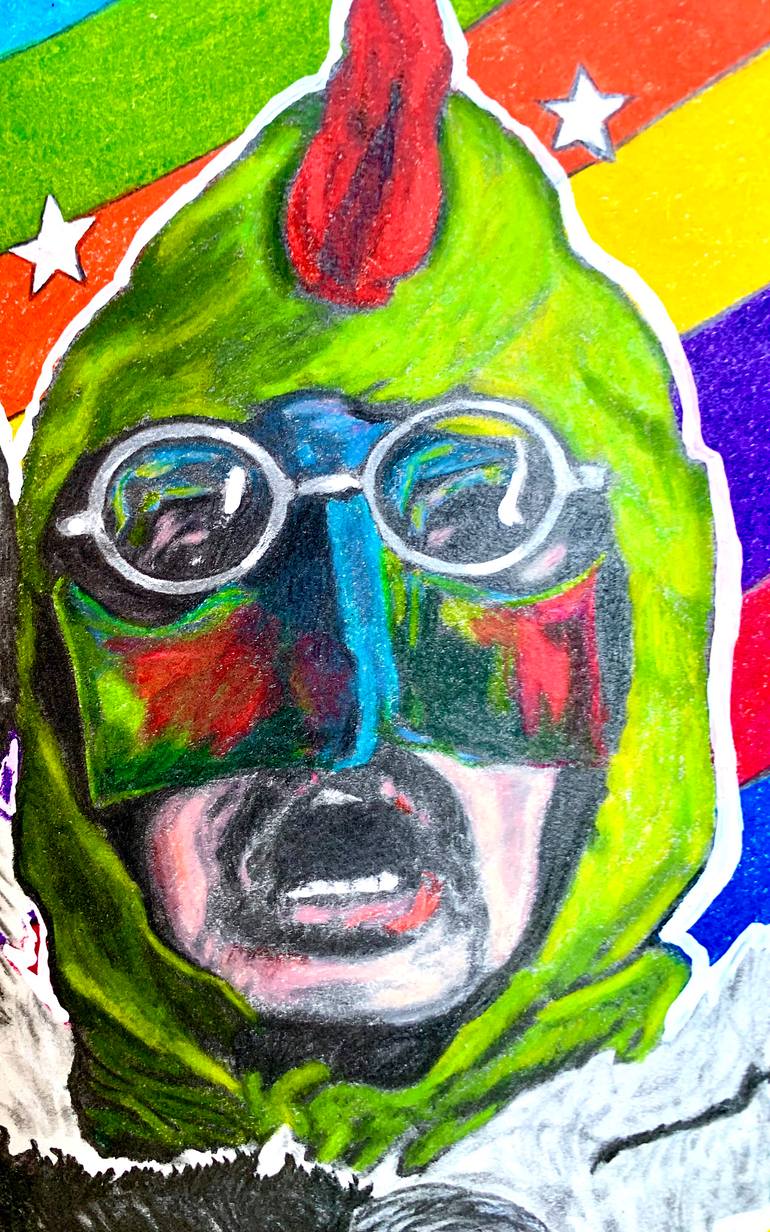 Original Pop Art Music Drawing by Sara Gauthier