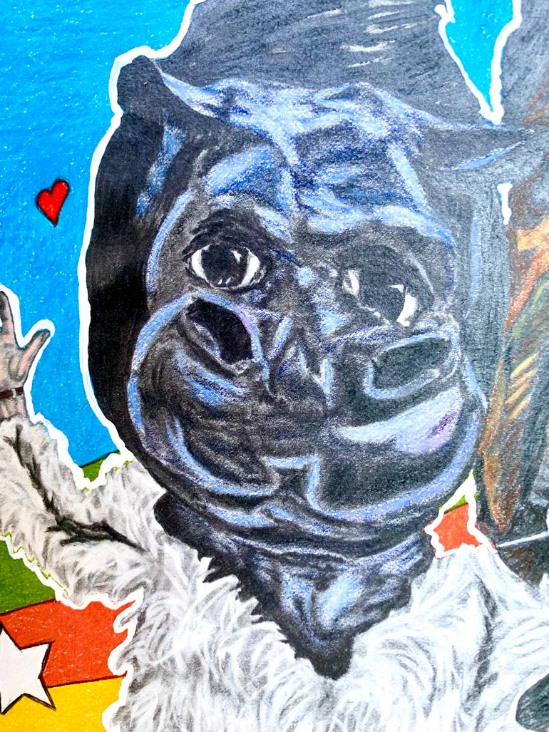 Original Pop Art Music Drawing by Sara Gauthier