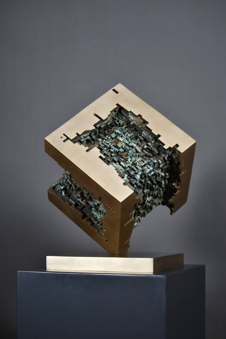 Original Cubism Abstract Sculpture by Alex Knapic