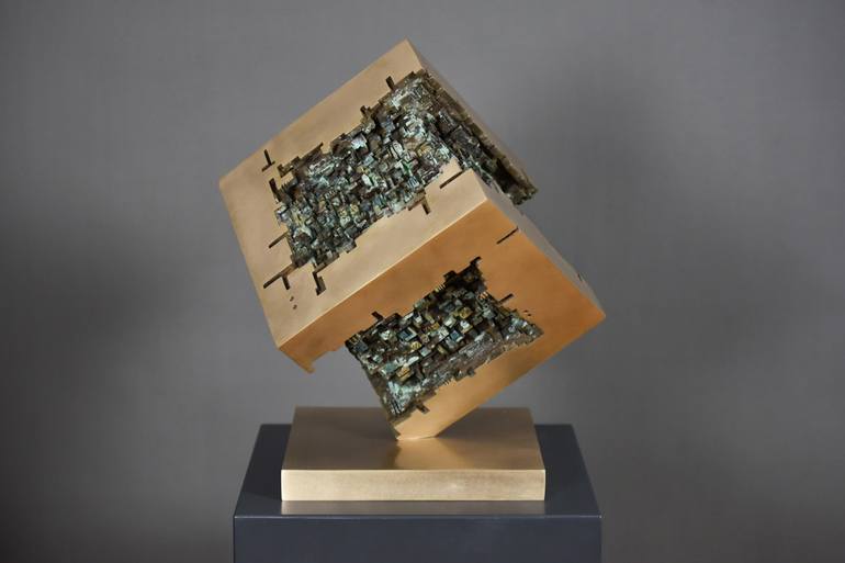 Original Cubism Abstract Sculpture by Alex Knapic