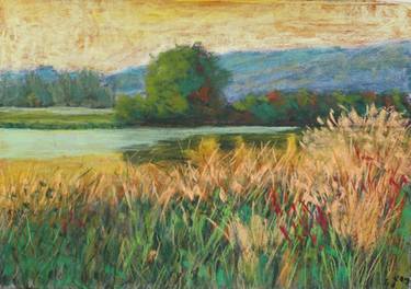 Original Expressionism Landscape Paintings by Nino Gudadze