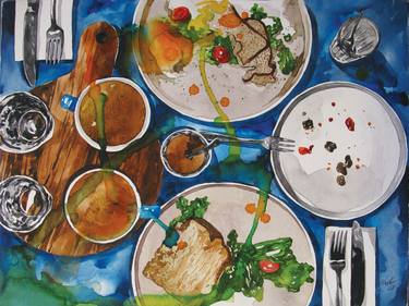 Original Abstract Food & Drink Paintings by Mohammad Taufiq