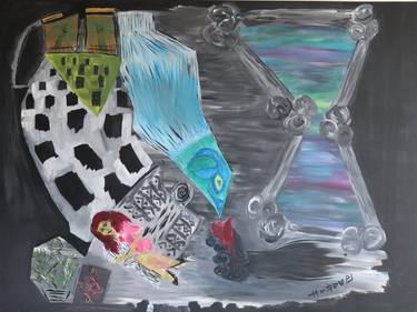 Original Figurative People Painting by Ali Hazavei