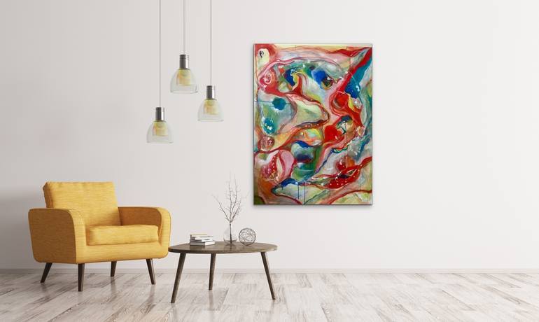 Original Abstract Painting by Priscilla Moreno