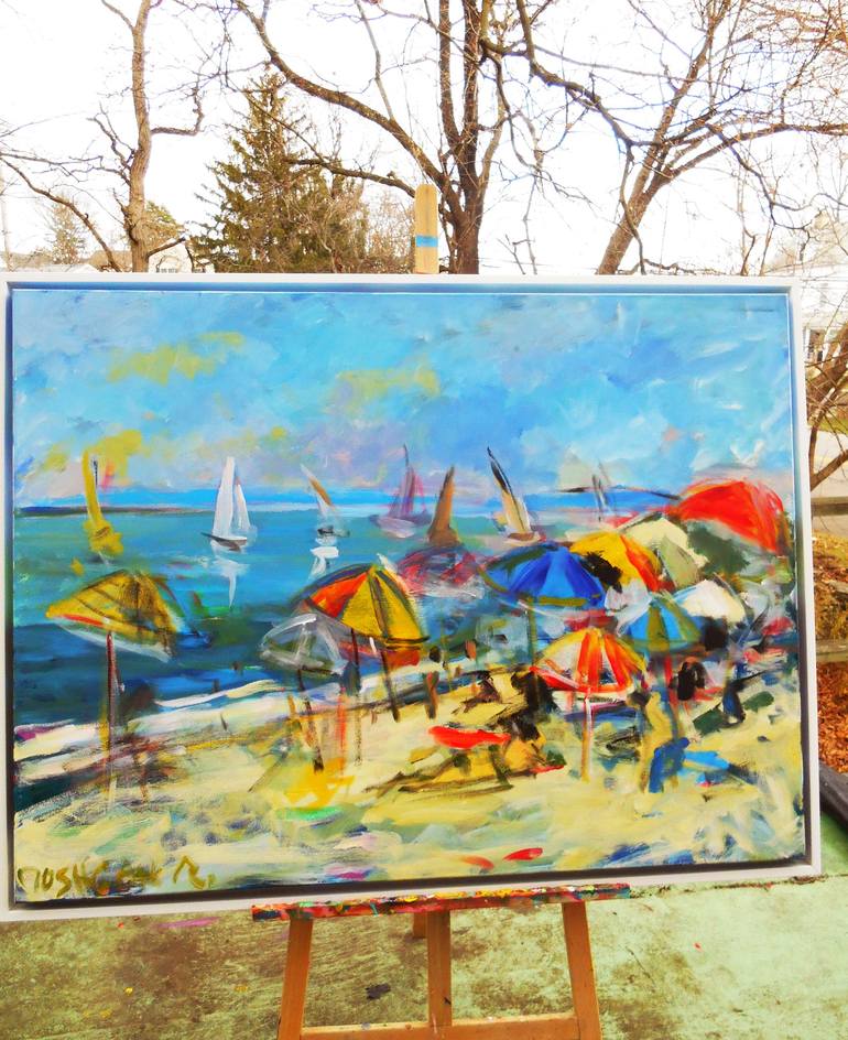 Original Seascape Painting by moshgan Rezania