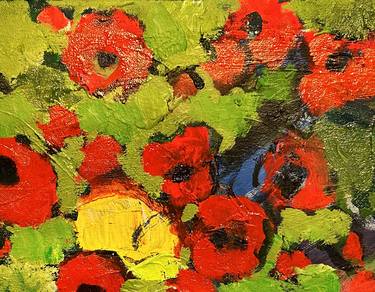 Original Expressionism Floral Paintings by moshgan Rezania