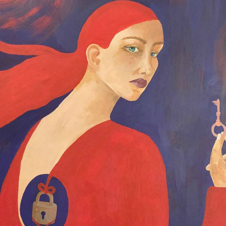 Original Women Painting by Elena Pitermann