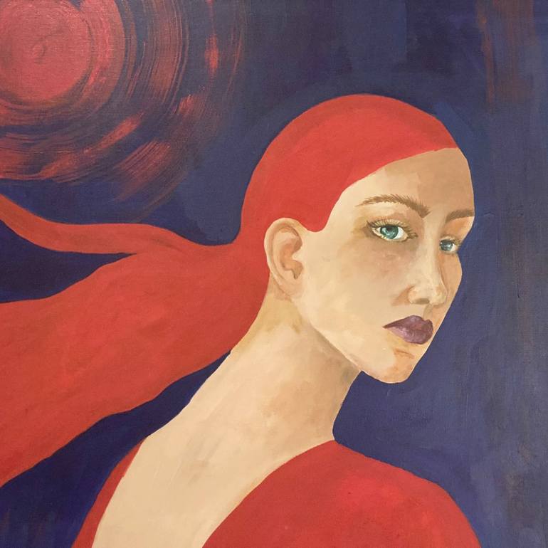 Original Women Painting by Elena Pitermann