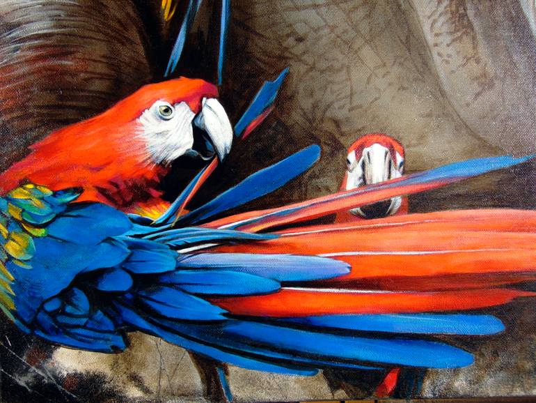 Original Modernism Animal Painting by Vera Goncharenko