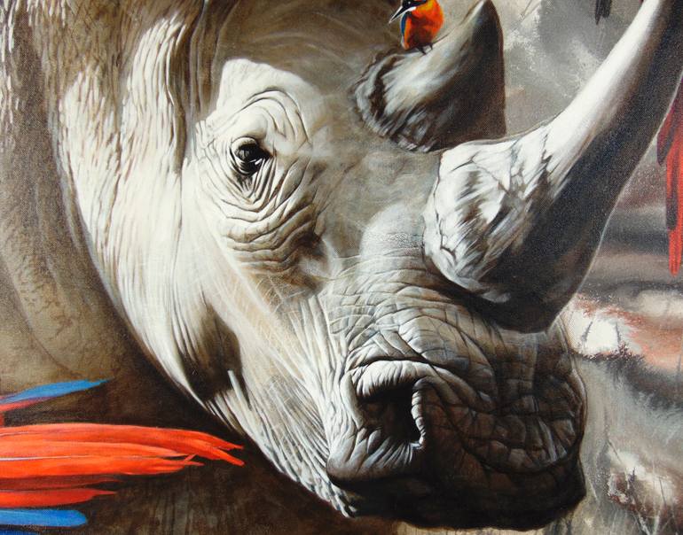 Original Modernism Animal Painting by Vera Goncharenko
