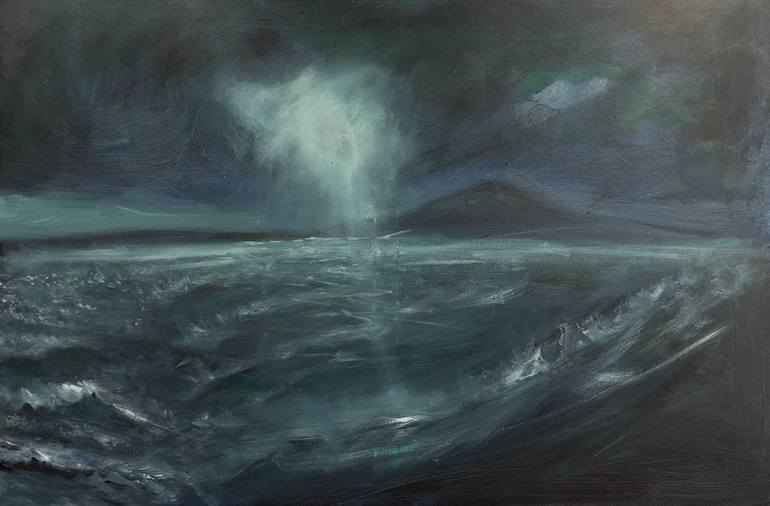 Print of Impressionism Seascape Paintings by Antonino Siragusa