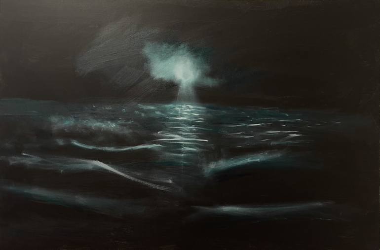 Print of Impressionism Seascape Paintings by Antonino Siragusa