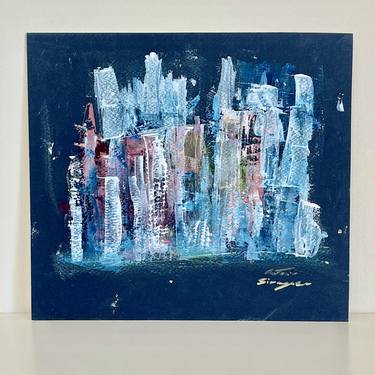 Print of Abstract Cities Paintings by Antonino Siragusa