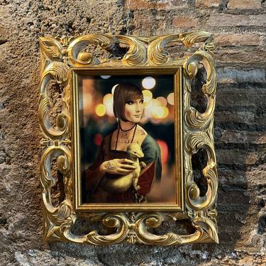Saatchi Art Artist Antonino Siragusa; Photography, “Framed Lady with an Ermine post millennial - Limited Edition of 100” #art