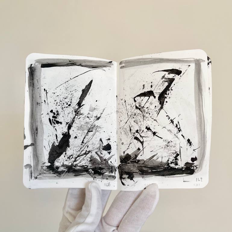 Original Abstract Expressionism Abstract Painting by Antonino Siragusa