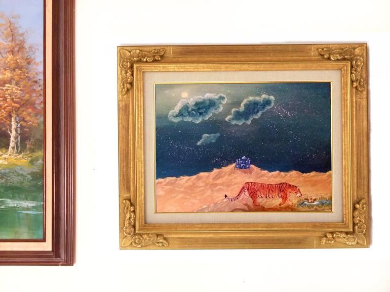 Original Expressionism Fantasy Painting by Sara Richins