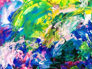 Original Abstract Expressionism Abstract Paintings by Sara Richins
