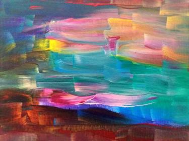 Original Abstract Expressionism Abstract Paintings by Sara Richins