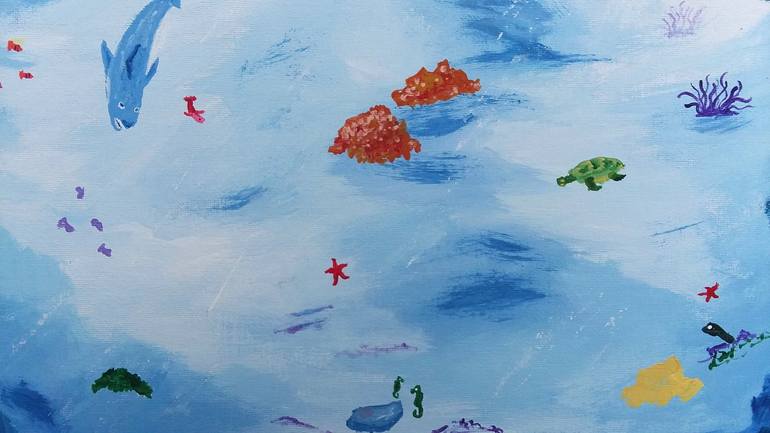 Original Fish Painting by Sara Richins