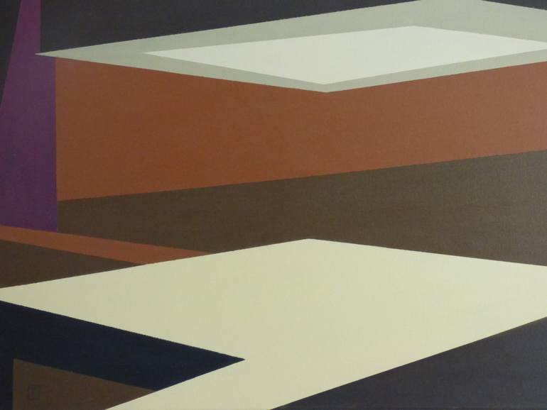 Original Architecture Painting by Anthony Moss | Modernism Art on Canvas | CASA HMZ