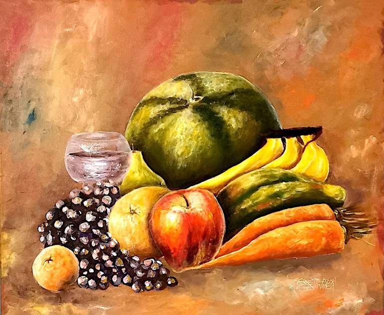 Fruit Wall Art Kitchen Original Fruit Painting, Fruit Wall Decor