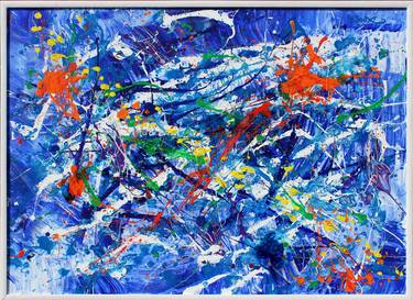 Print of Abstract Expressionism Geometric Paintings by Kuba WouX