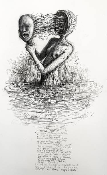 Print of Figurative Women Drawings by Sentier Assemblages