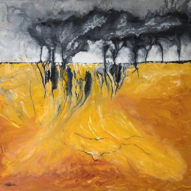 Original Abstract Expressionism Landscape Paintings by Bruce Peebles