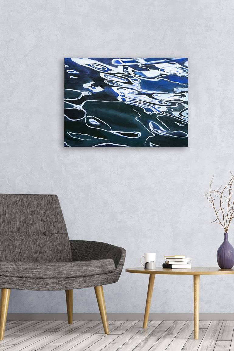 Original Abstract Seascape Painting by Bruce Peebles