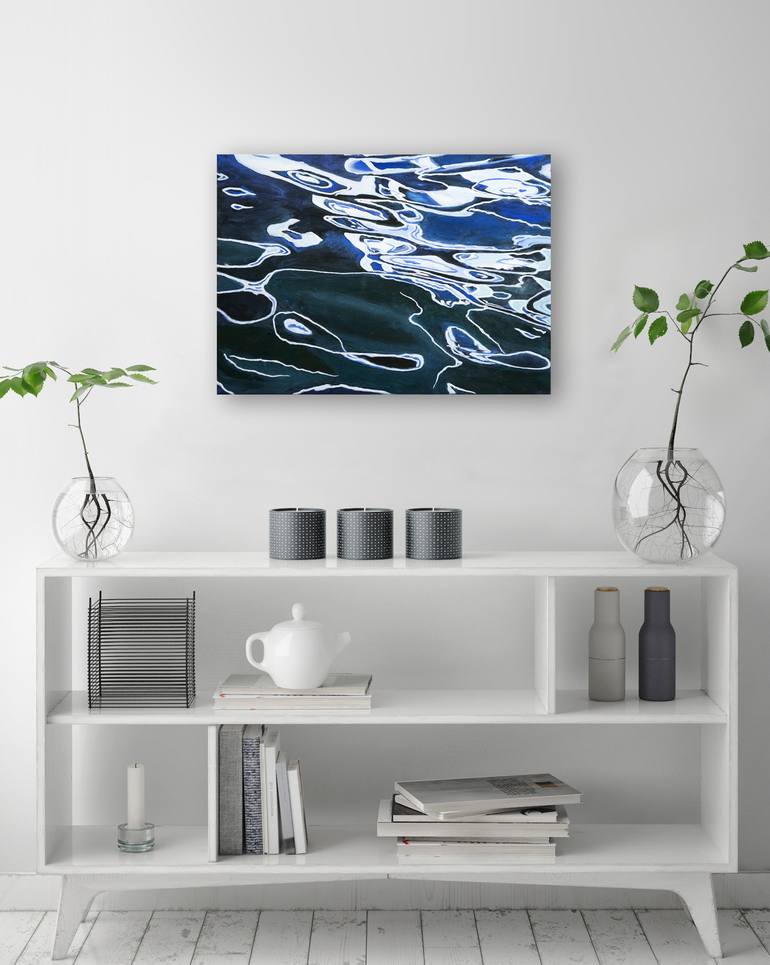 Original Abstract Seascape Painting by Bruce Peebles